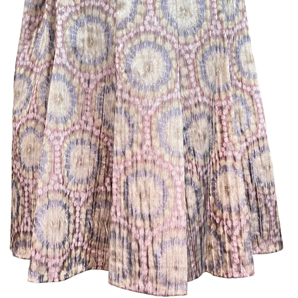 Lafayette 148 Women’s Formal Metallic Abstract Print Shimmering Midi Ski… - Picture 3 of 12